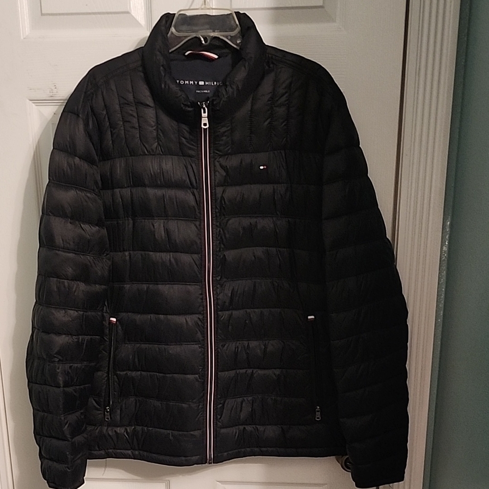 Tommy Hilfiger Black Puffer Jacket XXL Loke Brand New, Same Jacket At Kohls $85.